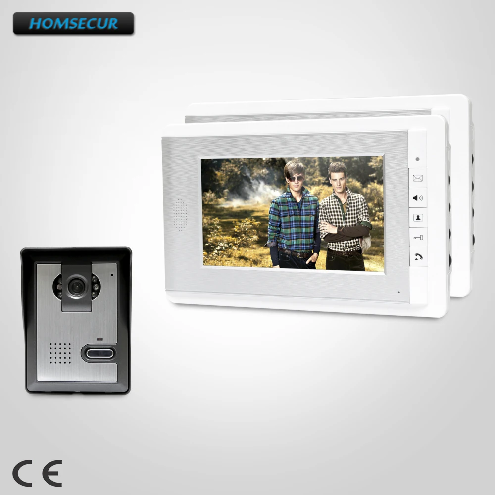 

HOMSECUR 7inch Wired Video Door Entry Phone Call System with Intra-monitor Audio Intercom : XC005+XM708-S