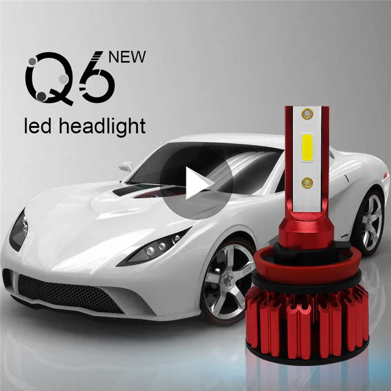 

2pcs Car LED Headlight Kit H11 9006 9005 H4 H7 72W 8000LM 6000K High Brightness DOB IP68 Bulbs Lamp Car Accessories