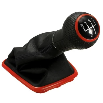 

5 Speed Faux Leather Shifter Gear Shift Knob Gaiter Boot for VW Mk4 Golf Jetta
