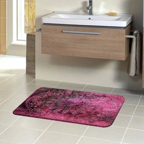 Фиолетовый этнический Традиционный турецкий аутентичный дизайн 3d коврик для