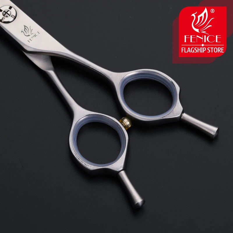 Fenice 7.5 inch Professional Curved Dogs Grooming Scissors Pets Hair Cuttings Shears Japan 440c Stainless Steel dog grooming scissors