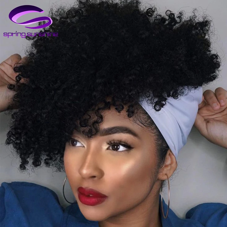 

ELEGANT MUSES Ombre Synthetic Jerry Curl Weave 8inch Short Kinky Curly Hair Bundles With Closure For African American Women