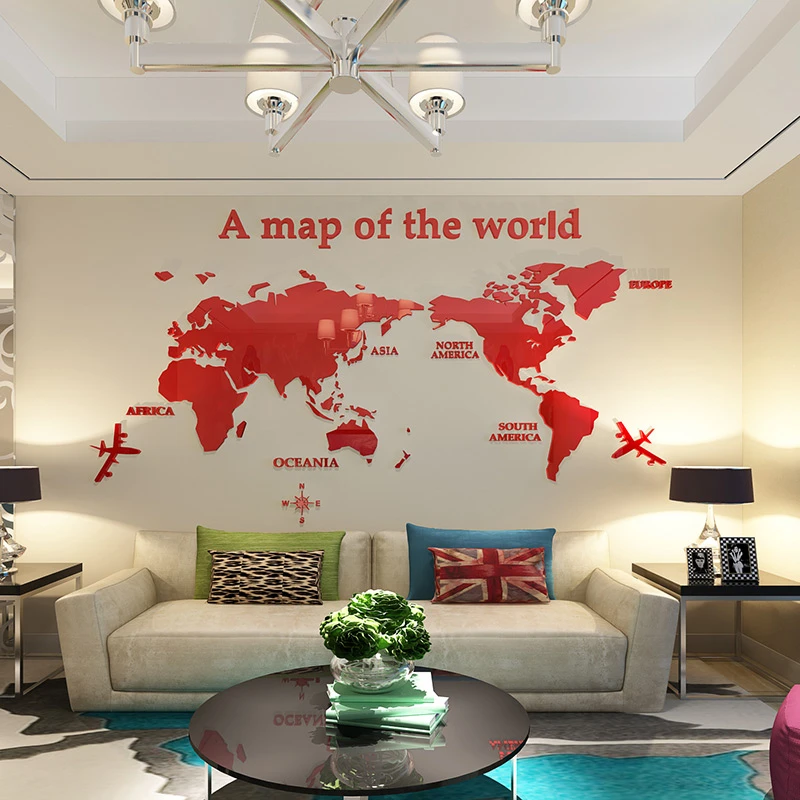 خريطة العالم ثلاثي الأبعاد الكريستال الاكريليك ملصقات الحائط التلفزيون أريكة غرفة المعيشة مكتب الحديثة ديكور المنزل الفن 3d الجدار ملصق مائ... خريطة العالم ثلاثي الأبعاد الكريستال الاكريليك ملصقات الحائط التلفزيون أريكة غرفة المعيشة مكتب الحديثة ديكور المنزل الفن 3d الجدار ملصق مائ...