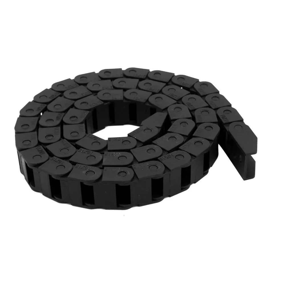 

R28 Cable Drag Chain 10mm x 15mm 1M Length Plastic Flexible Semi Closed Carrier Cable Drag Chain Transmission Chains For CNC