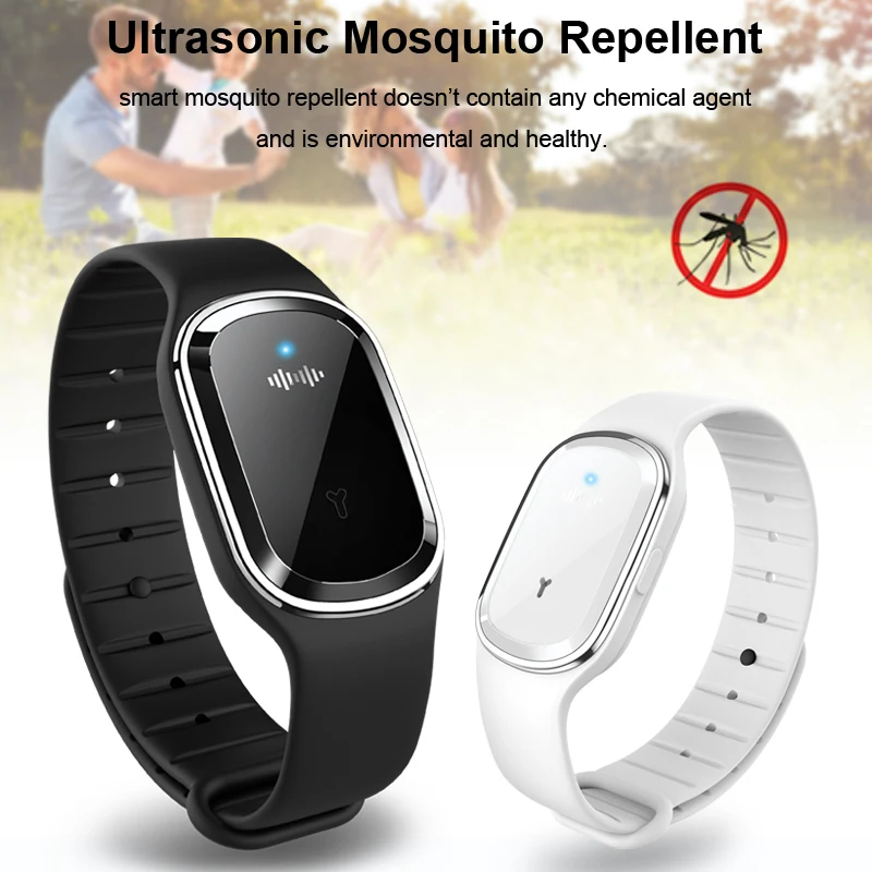

Fashion Design Ultrasonic Mosquito Repellent Bracelets Eco-friendly Pest Insect Bugs Repellent Wristbands Pest Killers For Kids