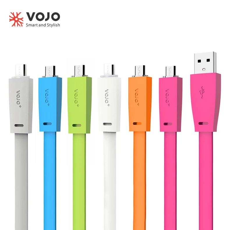 VOJO кабель Micro USB TPE Android провода для зарядки usb-кабель samsung Xiaomi huawei 1 м телефон кабели