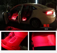 Auto Luci RGB HA CONDOTTO La Striscia Al Neon Lampada Decorativa Atmosfera Luci A Distanza Senza Fili/Musica/Voce di Controllo Auto Interni Luce