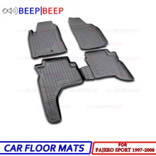 Автомобильные коврики для Mitsubishi Pajero Sport 1997-2008, автомобильные коврики, автомобильные коврики, водонепроницаемые пылезащитные коврики для автомобиля, стильный интерьер