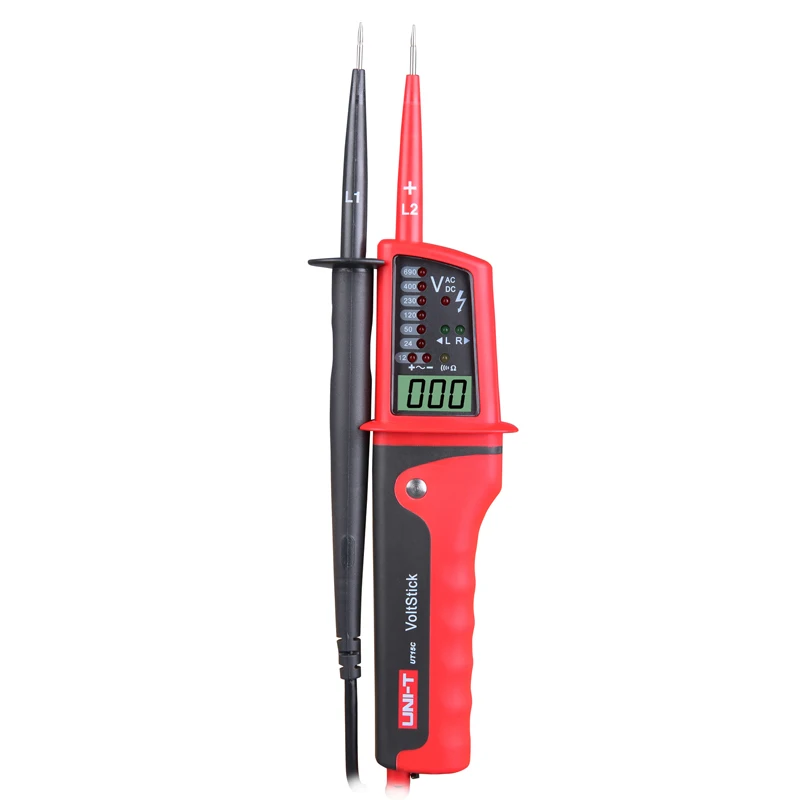 Kopen UNI T UT15B UT15C Waterdicht Soort Spanning Testers; AC DC Spanning Test, fase Rotatie Test Enkele Lood (L2) Spanning Detectie
