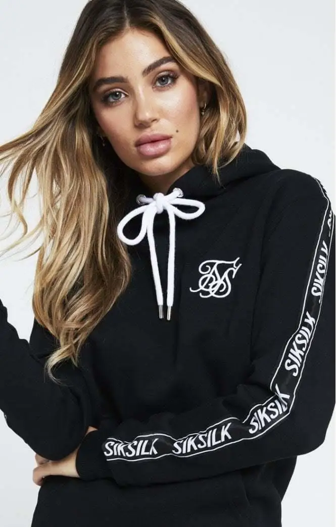 

SikSilk Original Tape Hoodie – Black