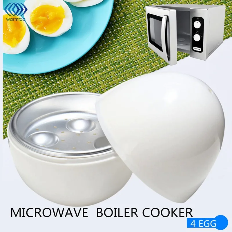 

Kitchen Microwavable Eggs Boiler Cooker 4 Cups Steamer For Microwave 4 Eggs Breakfast Kitchen Appliance Cooking Tools Supplies