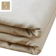 150 см в ширину тяжеловесный негрунтованный натуральный белый серый камень хлопок утка холст ткань по метру