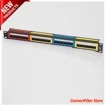 1U 19 дюймов крона 24-портовая патч-Панель