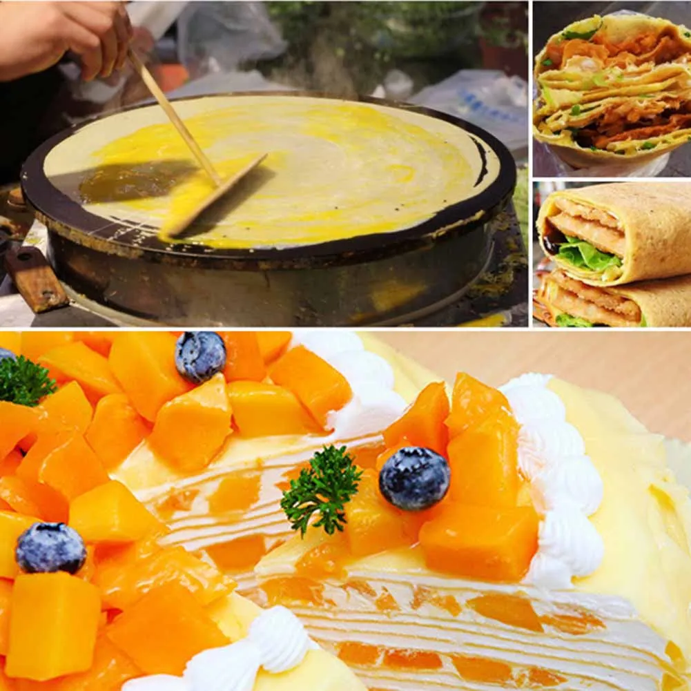 

1PC Bamboo Pancake Stick Crepe Omelette Cooking Bamboo Home Kitchen Tool Pancakes Spreader Utensils French baking tool