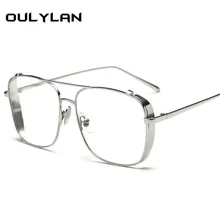 Oulylan, большие размеры, сплав, очки, прозрачные линзы, солнцезащитные очки для женщин, оптические очки, оправа для мужчин, винтажные очки