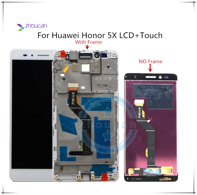 Для HUAWEI Honor 5X ЖК дисплей проверенная гарантия для сенсорный экран дигитайзер в