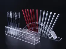Acrylic Pen Holder Cosmetic Brush Eyeshadow Pencil color Pen Lipstick Display Stand Rack Cosmet Support Holder Crystal pen shelf transparent acrylic pen rack jewelry accessories shelves small items show eyebrow pencil display shelf collection display