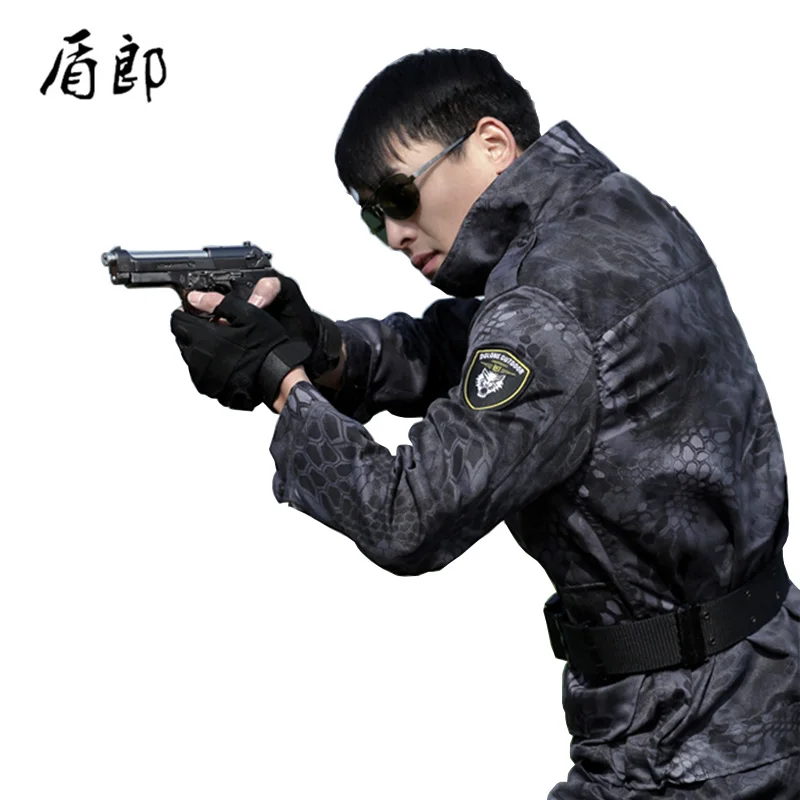 

Outdoor Mens Hunting Clothing Black Python Tactical Multicam Clothes Men Camuflagem Hunting Pants Camouflage Ghillie Suit Female