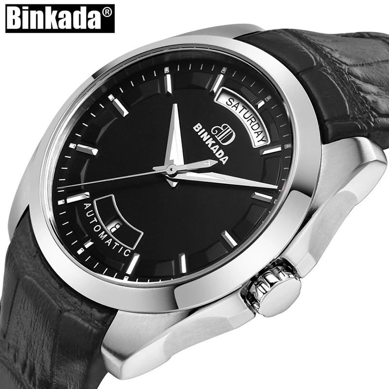 BINKADA الرجال الميكانيكية ووتش الأزياء الفاخرة العلامة التجارية عارضة رجل تقويم التلقائي ساعات متعددة الاستخدامات الرياضة الأعمال الساعات BINKADA الرجال الميكانيكية ووتش الأزياء الفاخرة العلامة التجارية عارضة رجل تقويم التلقائي ساعات متعددة الاستخدامات الرياضة الأعمال الساعات