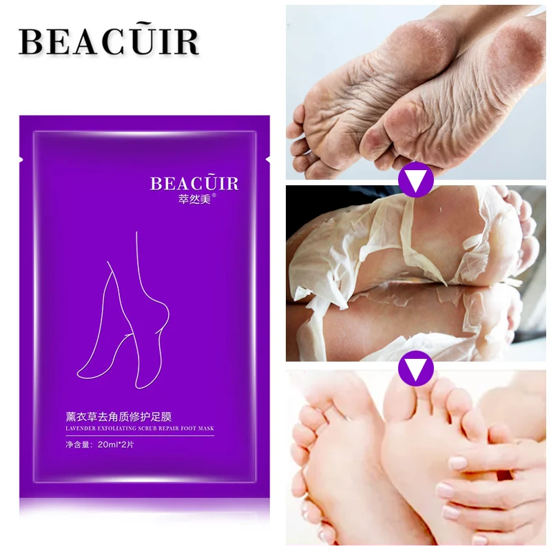 

BEACUIR Foot Mask Foot Peeling Renewal Pedicure Exfoliating Remove Dead Skin Smooth Exfoliating Socks Foot Care for Peeling