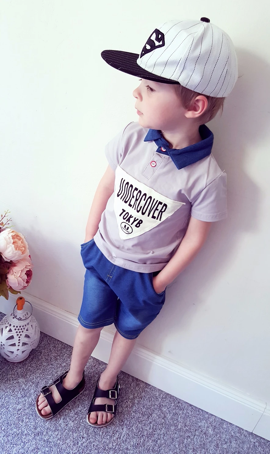 Летний костюм для мальчика с Алиэкспресс