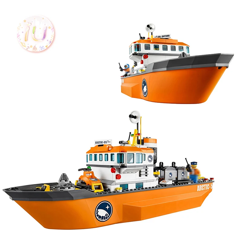 Legoings City Series Arctic Icebreaker Набор строительных блоков BELA 10443 подарки на день рождения