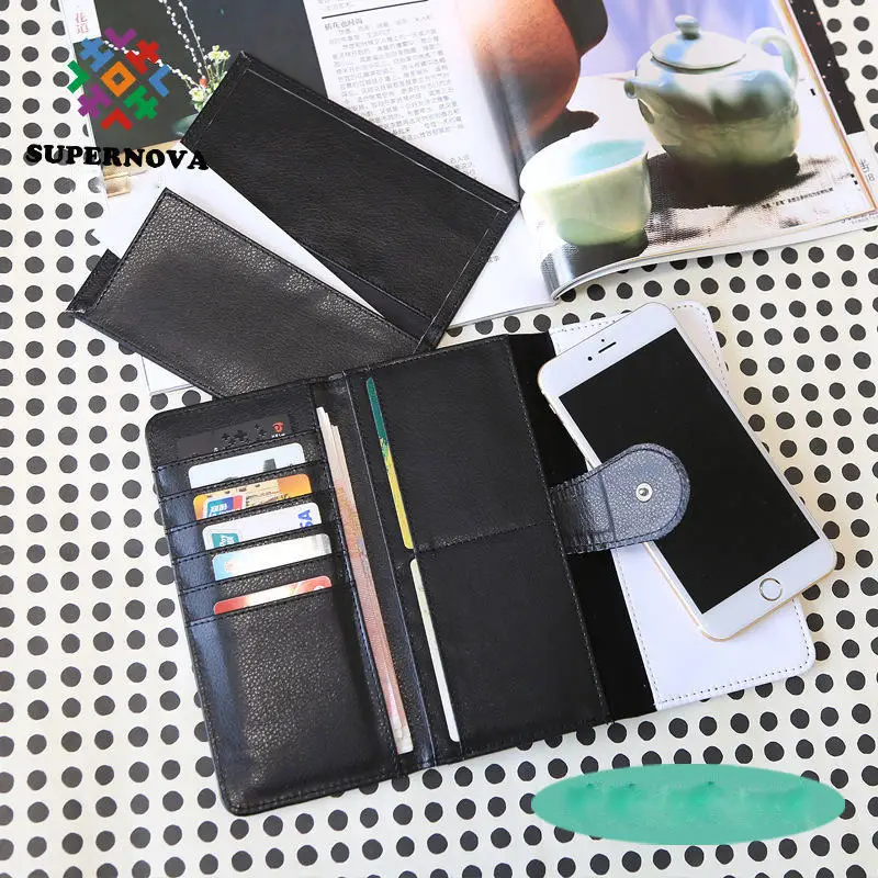 Пустой кошелек для сублимации долго стиль бумажник кошелек для термотрансферной печати Личность творческая материал Кошелек для женщин