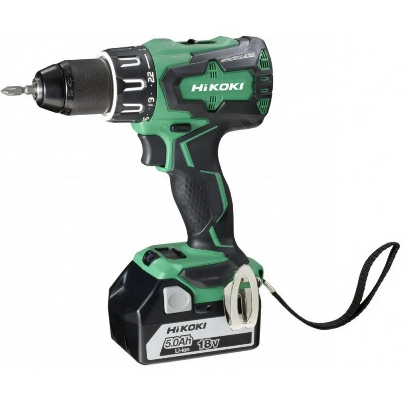 Аккумулятор HIKOKI DV18DBSLZ Drill без щетки 18 в 5 А · ч две скорости 70 нм с батареями и