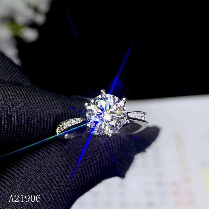 KJJEAXCMY бутик ювелирных изделий 925 с инкрустацией, из чистого серебра Mosang алмаз женское кольцо поддержка инспекционный сертификат KJJEAXCMY бутик ювелирных изделий 925 с инкрустацией, из чистого серебра Mosang алмаз женское кольцо поддержка инспекционный сертификат