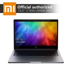 Xiaomi 13,3 ''ноутбук Intel Core i7-8550 четырехъядерный процессор 8 ГБ ОЗУ 256 ГБ SSD 2 ГБ GDDR5 ультратонкий ноутбук с отпечатков пальцев признать