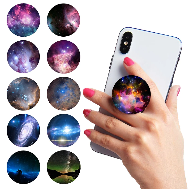 

popsoket Cosmic Starry Sky Mobile Phone Holder попсокет for Phones Ring Expanding pocket socket telefon tutucu Phones Ring