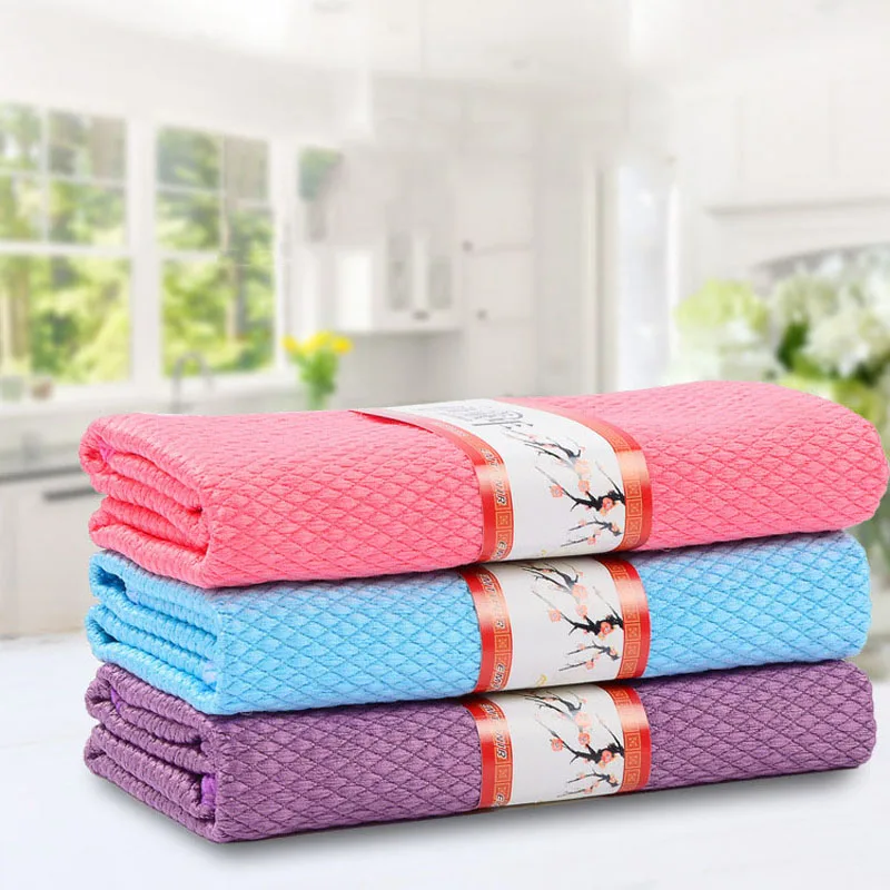 6 Pieces Thicker Microfiber Cleaning Cloth Kitchen Polish Table