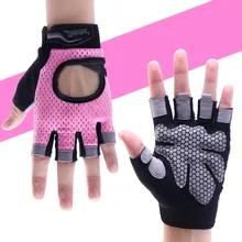 1 Pair Ladies Anti-skid Breathable Gym Gloves Body Building Training Sport Dumbbell Fitness Exercise Weight Lifting Gloves