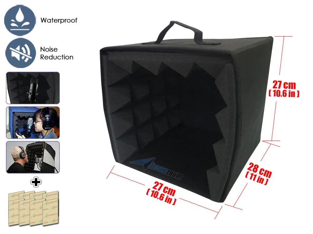 Buy Arrowzoom 10.6" x 10.6" x 11" Portable Microphone