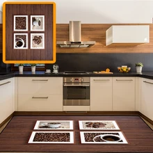 Else деревянный в стиле пэчворк кофейная чашка в зернах с 3d рисунком Нескользящая микрофибра для кухни современный декоративный моющийся коврик