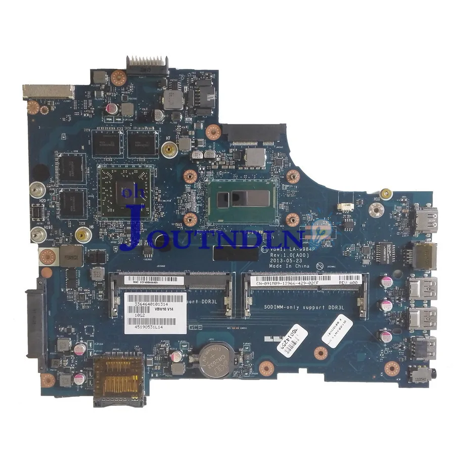 JOUTNDLN для DELL INSPIRON 17 3737 17R 5737 материнская плата ноутбука 91M09 091M09 CN-091M09 W/I5-4200U CPU 216-0846000