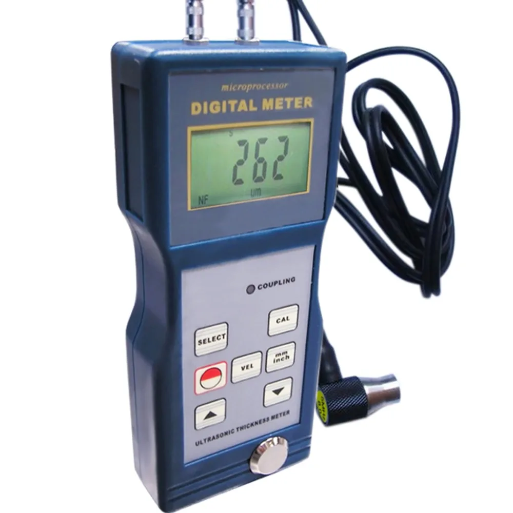 

1.5~200mm Thickness Meter Ultrasonic Gauge Microcomputer LSI Circuit mm/inch unit PVC Iron Aluminum Zinc Quartz