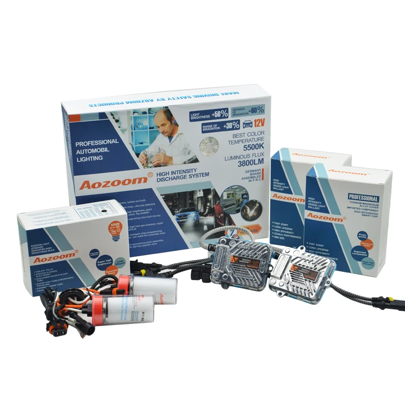 

AOZOOM 2017 NEW high quality 35W AC Slim HID Kit 5500K H7 H1 H11 880/881 9005 9006 H4
