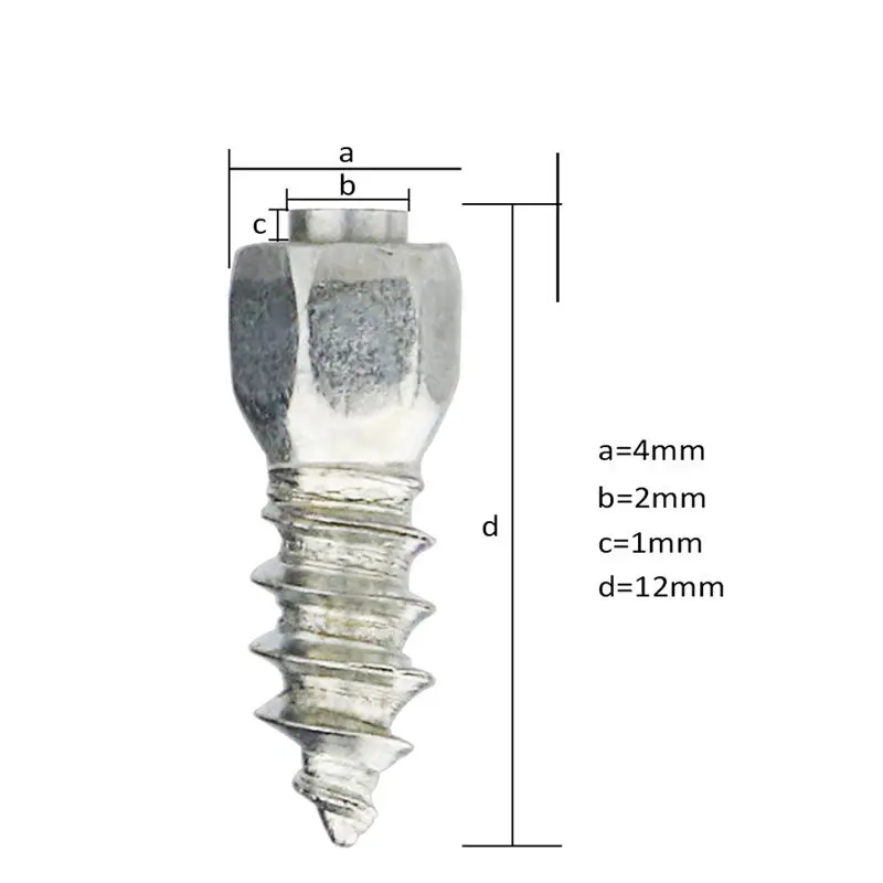 100 шт. Прочный Автомобиль Внедорожных Колес 12 мм Цепи Противоскольжения Шин Шипы Шпильки