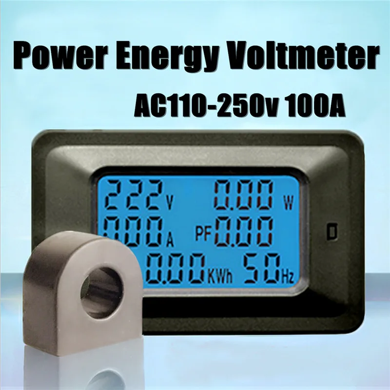 

Voltmeter AC110-250V Tester Voltage Indicator LED Digital Meter Monitor Power Energy Volt Voltimetro Electric