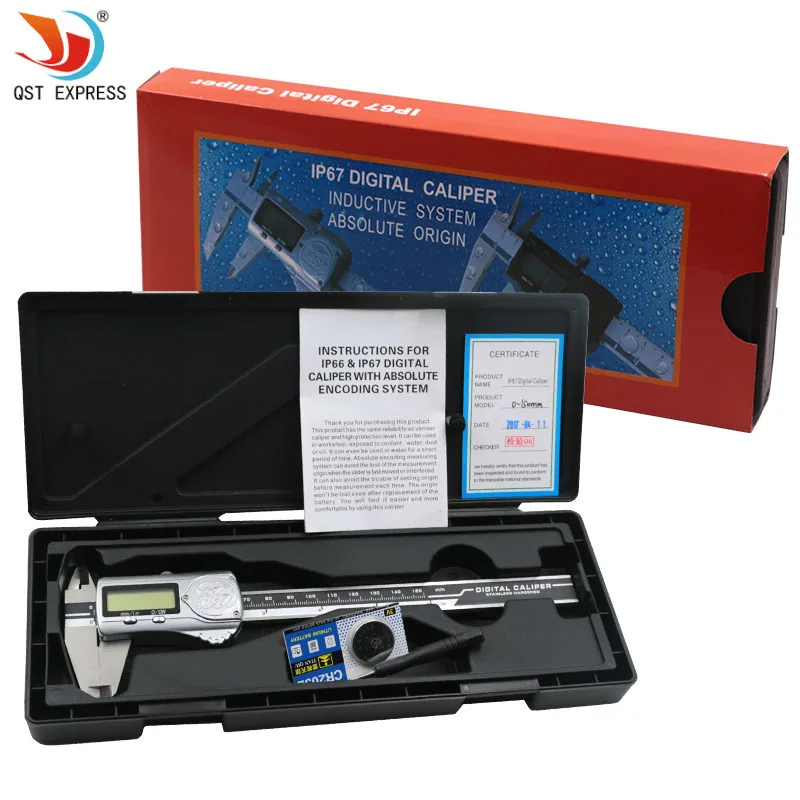 Штангенциркуль с цифровым дисплеем из нержавеющей стали 150 мм - инструкция