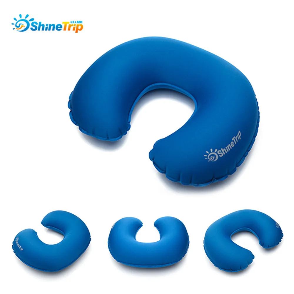 

ShineTrip Ultralight U Shape Travel Camping Hiking Outdoor Pillow Neck Protective Airplane Cushion Portable Inflatable Pillow