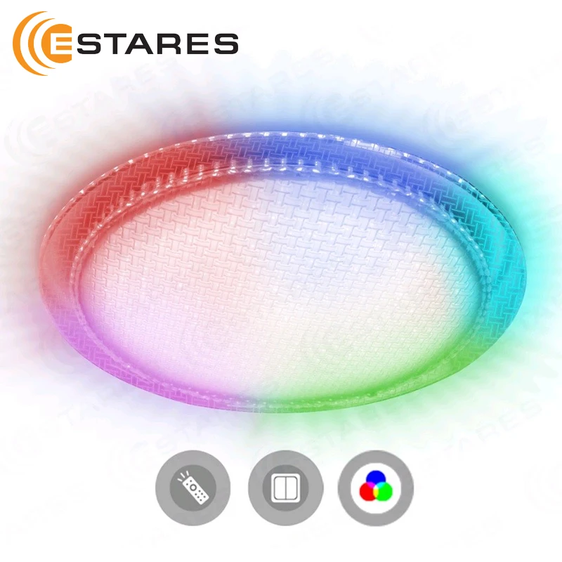  Controllable LED Ceiling Light ESTERA 60 W RGB R-465-WHITE-220V-IP20 Maysun Estares - 33027599373