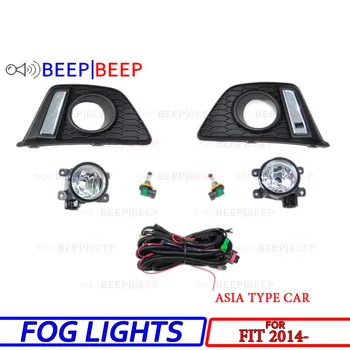 

For Honda Fit 2014- fog light asia type ca assembly super bright fog lamp halogen fog lights car styling decoration accessories