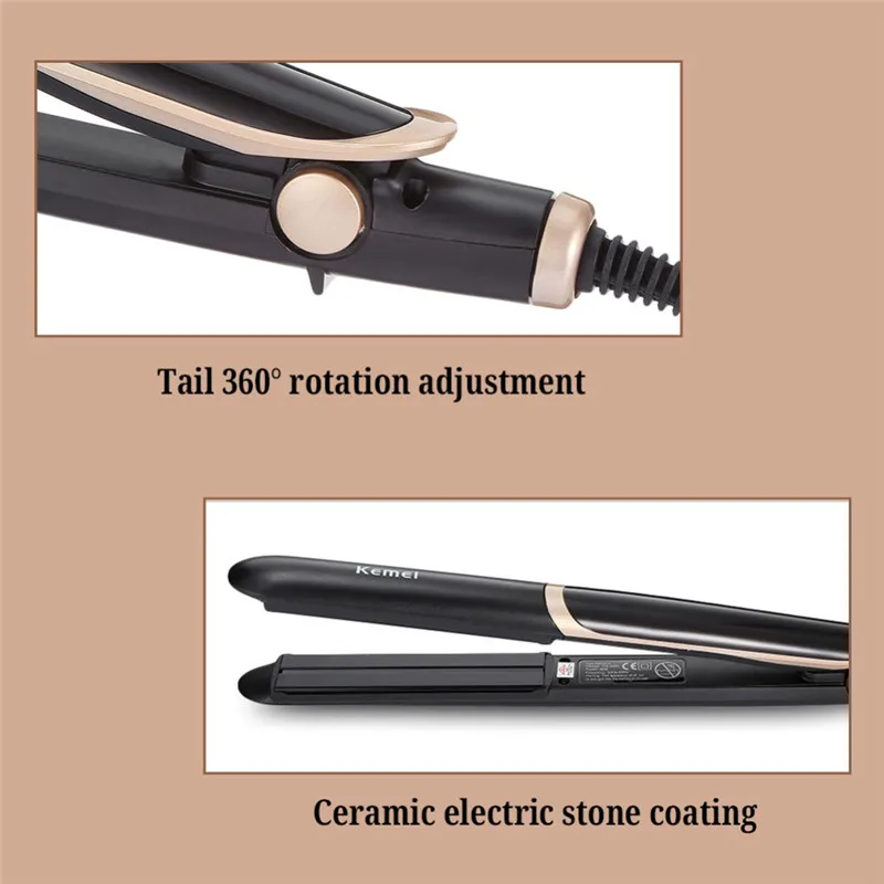 Hair-Straightener-Curler-Hair-Flat-Iron-Negative-Ion-Infrared-Hair-Straighting-Curling-Iron-Corrugation-LED-Display