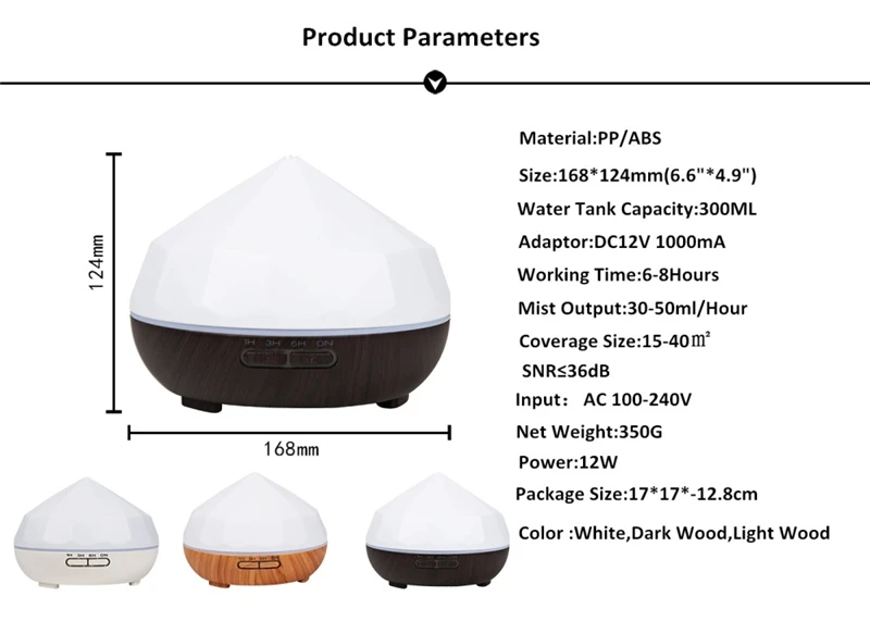 Diffuserlove 300 мл увлажнитель воздуха Ароматический диффузор humidificador эфирное масло диффузор difusor эфирные масла Ароматический диффузор