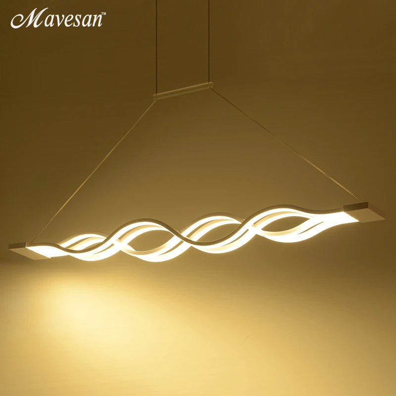 Creative Modern LED Pendant Lights Kitchen Acrylic Metal Suspension Hanging Ceiling Lamp For Dinning Room Lamparas