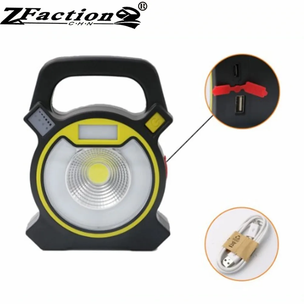 

USB Rechargeable 30W COB Handheld Portable Spotlight COB Working Light LED Flashlight Inspection Lamp Stand Hanging night Light