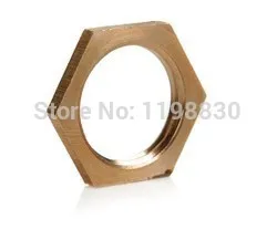 

Free shipping 20PCS 1/4" BSP Female Brass Pipe Fitting Hex Lock Nut Brand NEW