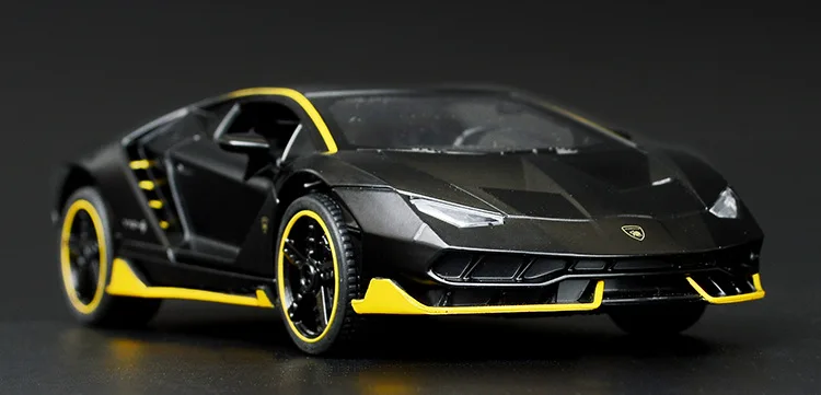 toy car diecast Simulation alloy car model 4 open door Rambo LP770 sound and light pull back toy car